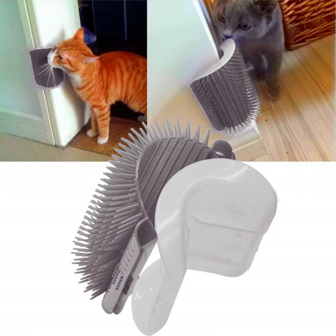 Katzen Eckbürste – Wand-Massagebürste zur Selbstpflege – Bild 4